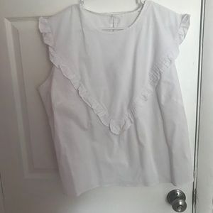 Sleeveless Ruffle Top